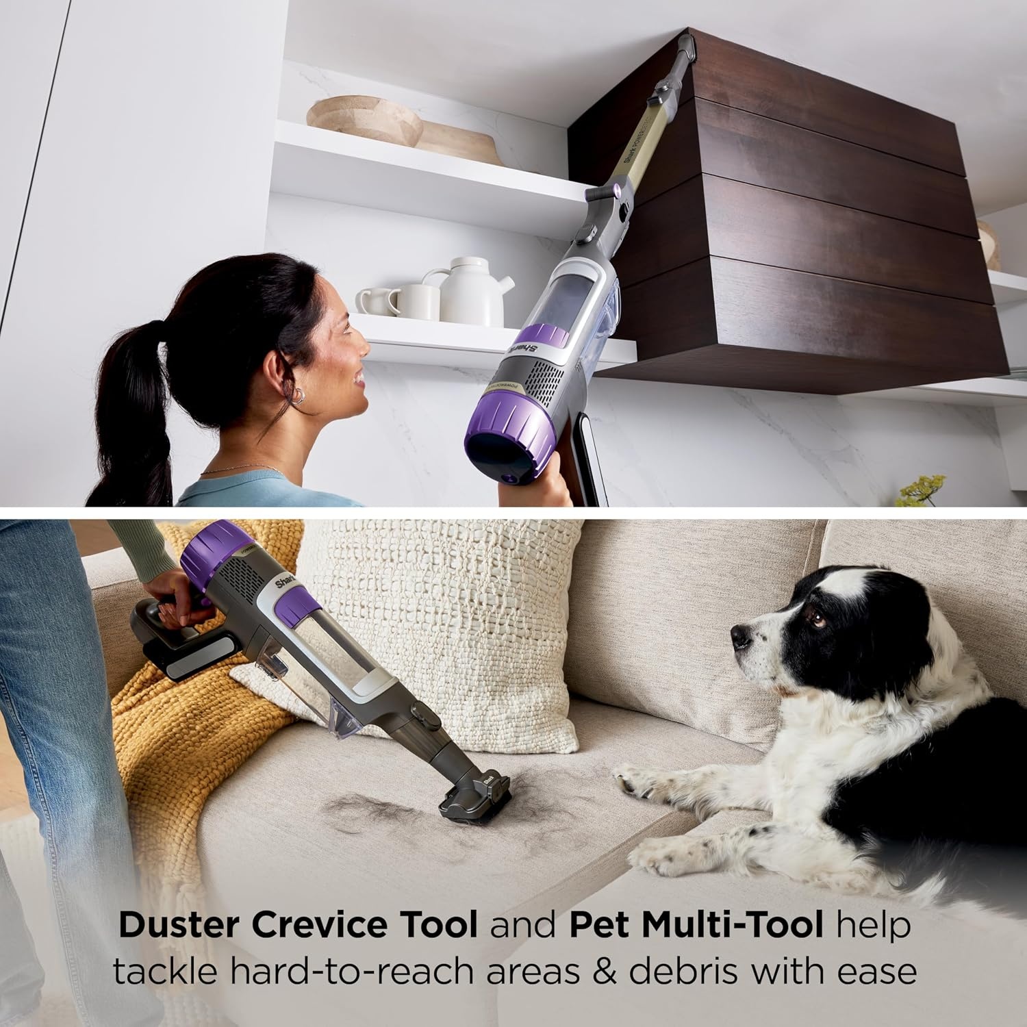 image:imageShark PowerDetect Pet Plus Clean amp Empty Cordless Stick Vacuum amp AutoEmpty System Powerful Suction HEPA Carpet amp Hard Floor Portable Stick Vacuum for Pet Hair 70Min Runtime Gray IP3253PowerDetect w AutoEmpty Essential