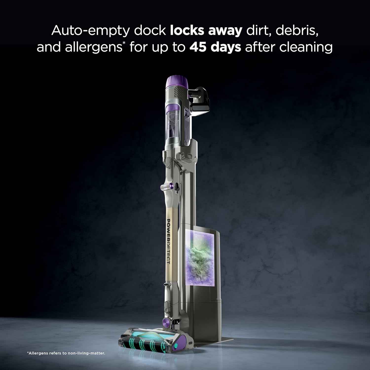 image:imageShark PowerDetect Pet Plus Clean amp Empty Cordless Stick Vacuum amp AutoEmpty System Powerful Suction HEPA Carpet amp Hard Floor Portable Stick Vacuum for Pet Hair 70Min Runtime Gray IP3253PowerDetect w AutoEmpty Essential