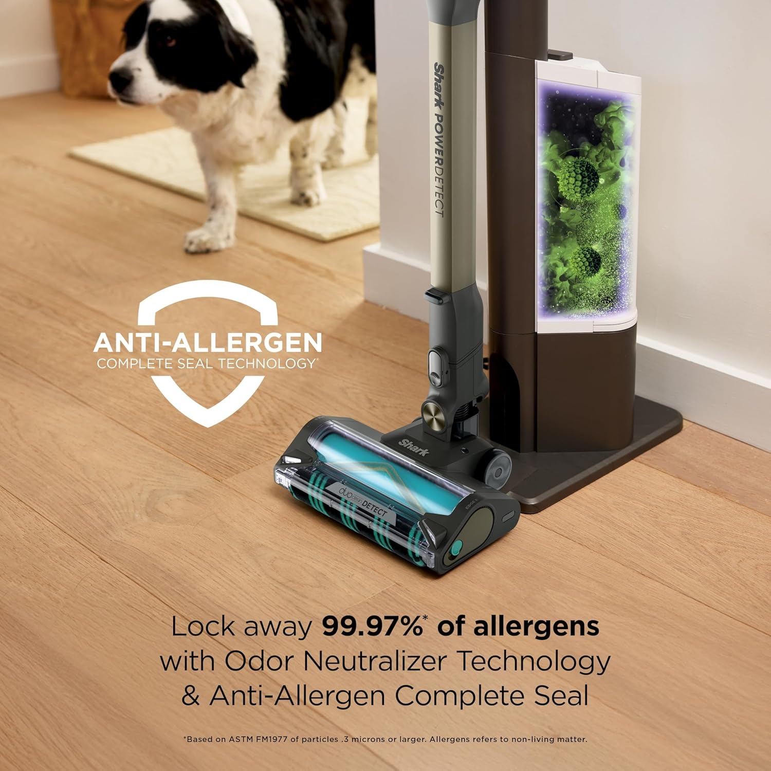 image:imageShark PowerDetect Pet Plus Clean amp Empty Cordless Stick Vacuum amp AutoEmpty System Powerful Suction HEPA Carpet amp Hard Floor Portable Stick Vacuum for Pet Hair 70Min Runtime Gray IP3253PowerDetect w AutoEmpty Premium