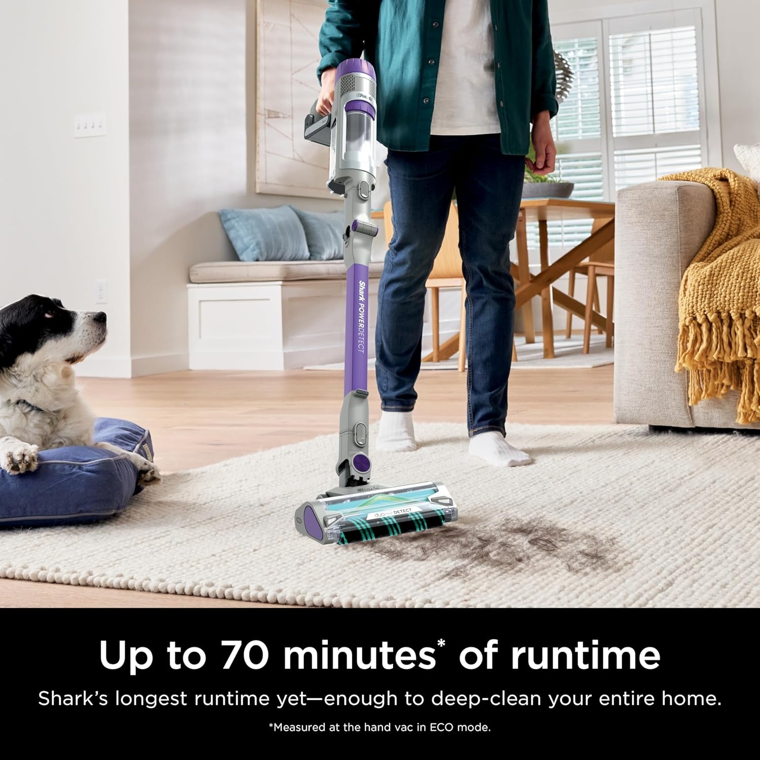 image:imageShark PowerDetect Pet Plus Clean amp Empty Cordless Stick Vacuum amp AutoEmpty System Powerful Suction HEPA Carpet amp Hard Floor Portable Stick Vacuum for Pet Hair 70Min Runtime Gray IP3253PowerDetect Essential