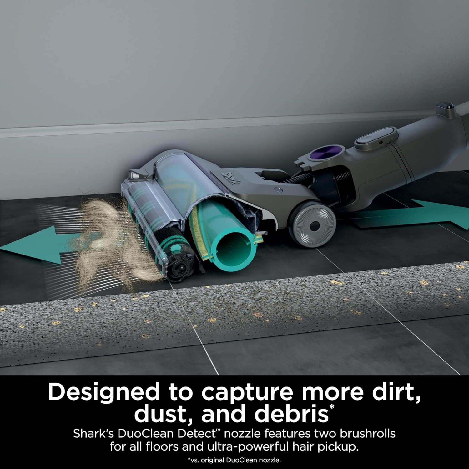 image:imageShark PowerDetect Pet Plus Clean amp Empty Cordless Stick Vacuum amp AutoEmpty System Powerful Suction HEPA Carpet amp Hard Floor Portable Stick Vacuum for Pet Hair 70Min Runtime Gray IP3253PowerDetect Essential