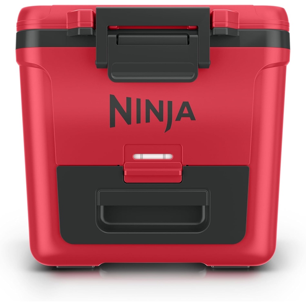 image:imageNinja  FrostVault 30QT Cooler with Wheels  Insulated with Temp Dry Storage Drawer  Keeps Ice Cold for Days  for the Beach Camping Picnics amp More  Spanish Moss  FB230GN1True Red