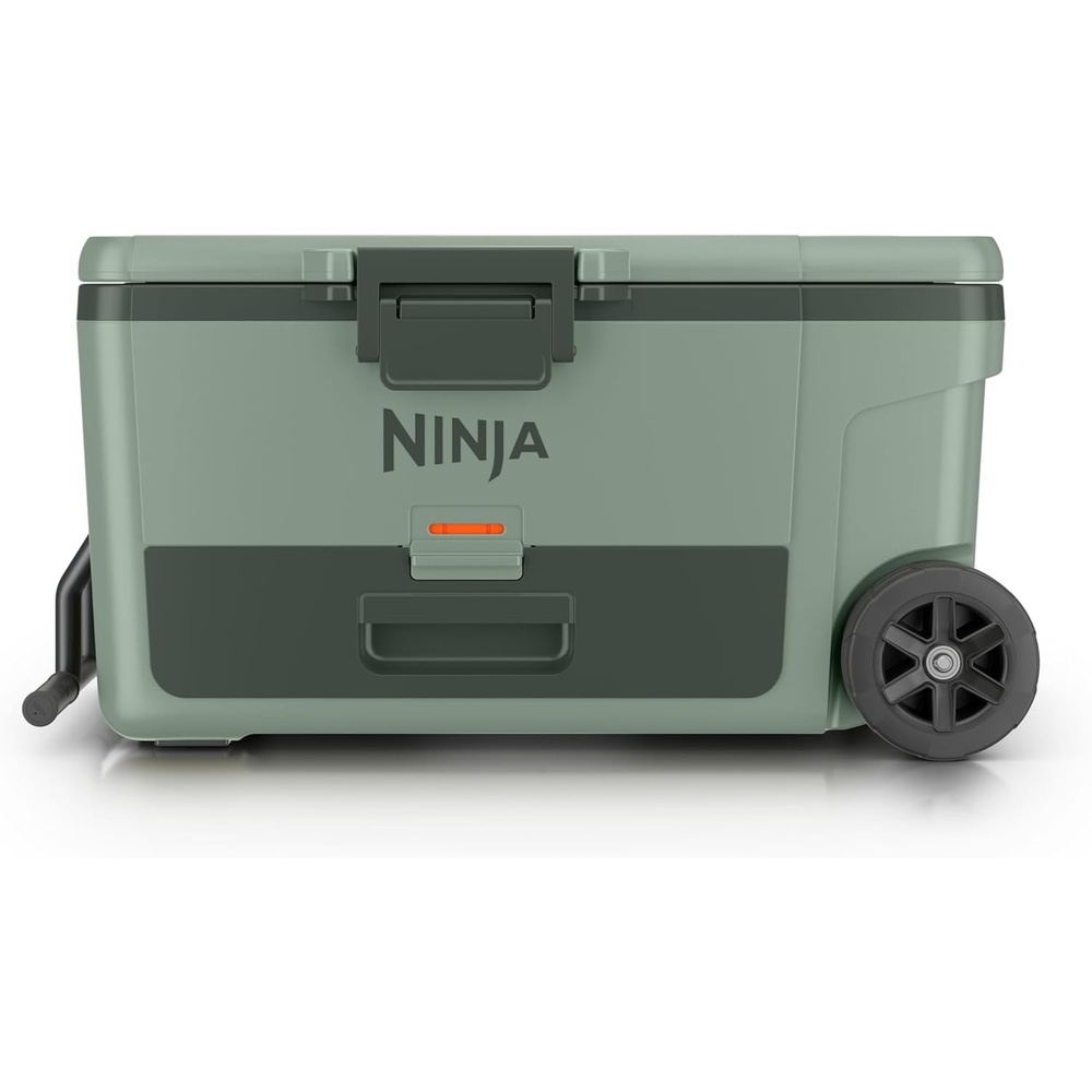 image:imageNinja FrostVault 65qt Wheeled Cooler with Cold Dry Zone Integrated FridgeTemp Dry Storage Drawer Premium HeavyDuty Insulated Cooler Keeps Ice Cold for Days Spanish Moss FB265GN1Spanish Moss