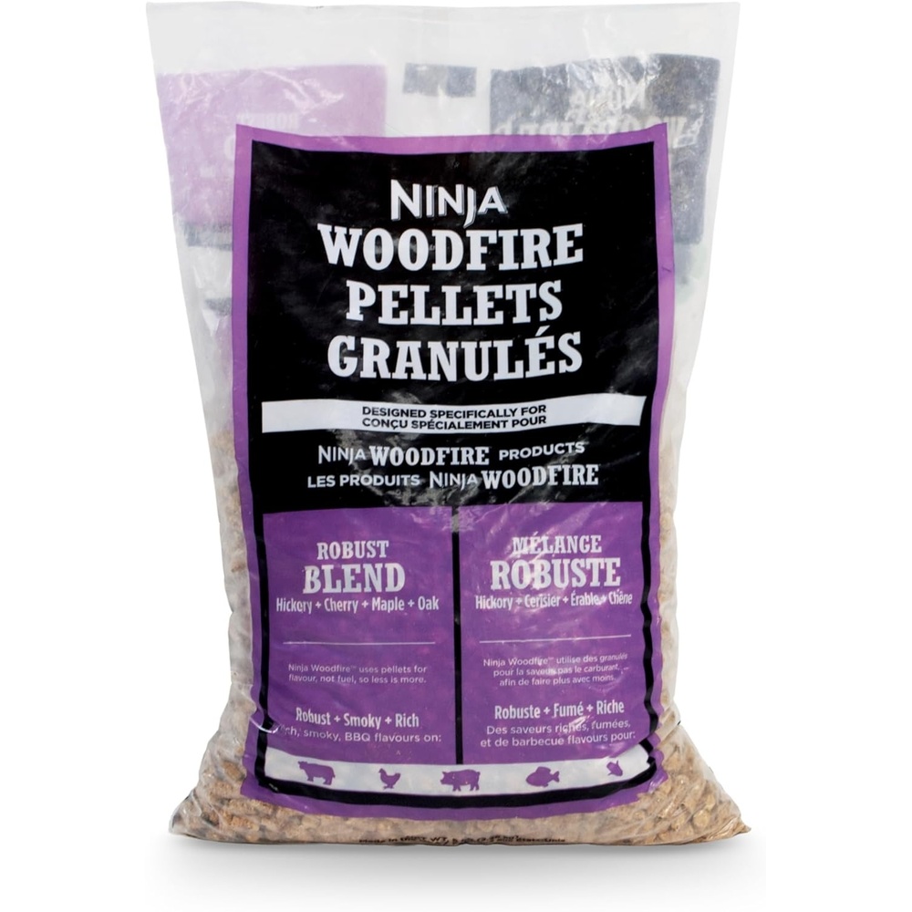 image:imageNinja Woodfire Pellets Robust Blend 5lb Bag 100 Real Wood Pellets Rich Classic BBQ Smoked Flavors Compatible with All Ninja Woodfire Products XSKOP5RRobust Blend