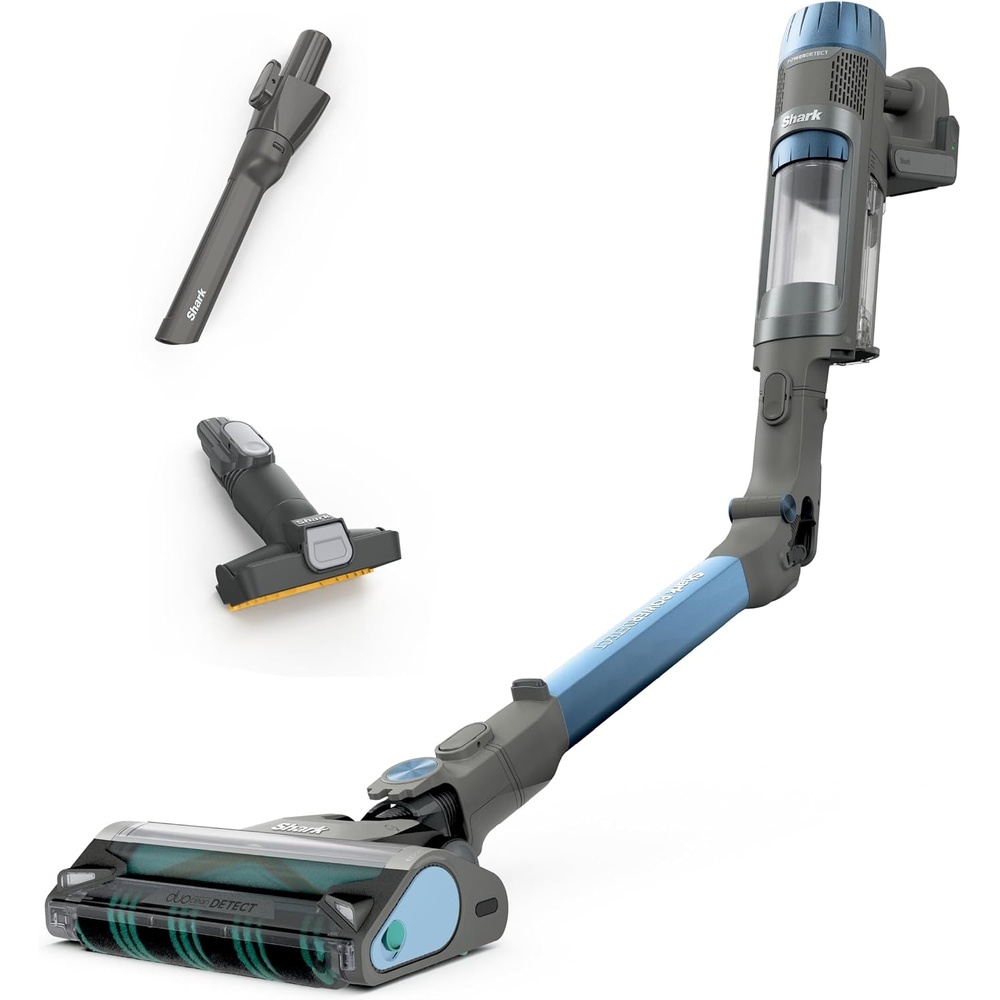 image:imageShark PowerDetect Pet Plus Clean amp Empty Cordless Stick Vacuum amp AutoEmpty System Powerful Suction HEPA Carpet amp Hard Floor Portable Stick Vacuum for Pet Hair 70Min Runtime Gray IP3253PowerDetect Premium