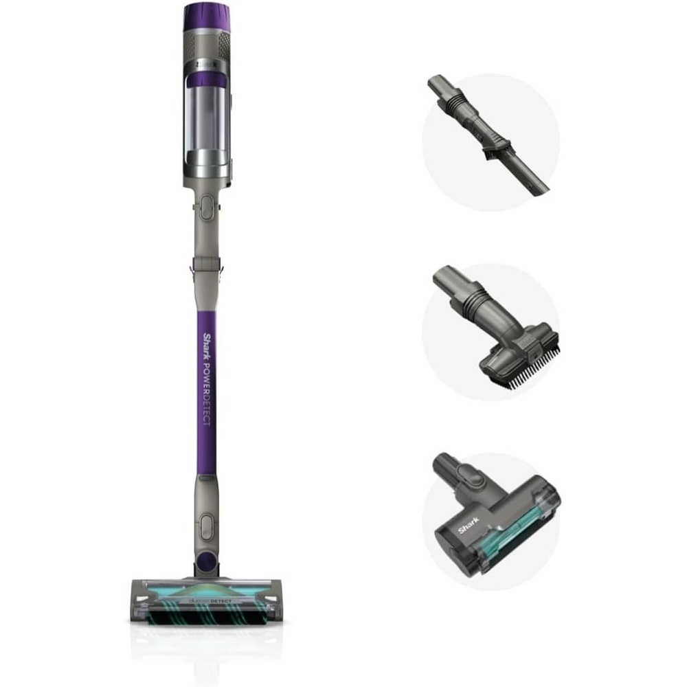image:imageShark PowerDetect Pet Plus Clean amp Empty Cordless Stick Vacuum amp AutoEmpty System Powerful Suction HEPA Carpet amp Hard Floor Portable Stick Vacuum for Pet Hair 70Min Runtime Gray IP3253PowerDetect Essential