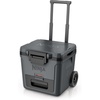 image:imageNinja  FrostVault 30QT Cooler with Wheels  Insulated with Temp Dry Storage Drawer  Keeps Ice Cold for Days  for the Beach Camping Picnics amp More  Spanish Moss  FB230GN1Charcoal Grey