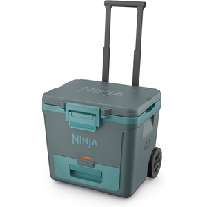 Ninja | FrostVault 30QT Cooler with Wheels | Insulated with Temp Dry Storage Drawer | Keeps Ice Cold for Days | for the Beach, Camping, Picnics & More | Spanish Moss | FB230GN1(Halocline Green)