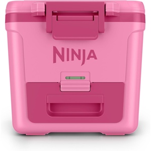Ninja | FrostVault 30QT Cooler with Wheels | Insulated with Temp Dry Storage Drawer | Keeps Ice Cold for Days | for the Beach, Camping, Picnics & More | Spanish Moss | FB230GN1(Strawberry Rhubarb)