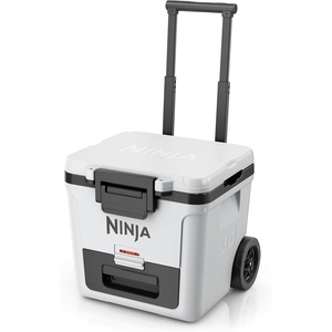 Ninja | FrostVault 30QT Cooler with Wheels | Insulated with Temp Dry Storage Drawer | Keeps Ice Cold for Days | for the Beach, Camping, Picnics & More | Spanish Moss | FB230GN1(Cloud White)