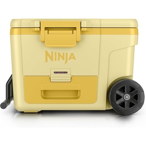 Ninja FrostVault | 65qt Wheeled Cooler with Cold Dry Zone | Integrated Fridge-Temp Dry Storage Drawer | Premium Heavy-Duty Insulated Cooler | Keeps Ice Cold for Days | Spanish Moss | FB265GN1(Daffodil Daze)