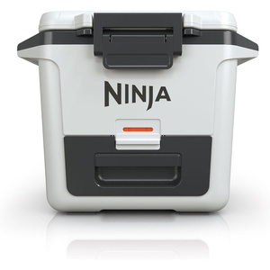 Ninja FrostVault 50qt Hard Cooler with Dry Zone | Integrated Fridge-Temp Dry Storage Drawer | Premium Heavy-Duty Insulated Cooler | Keeps Ice Cold for Days | Spanish Moss | FB151GN1(Cloud White)