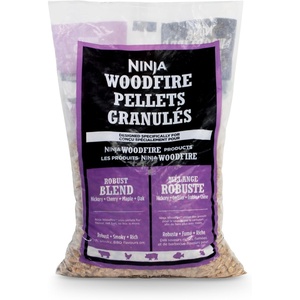 Ninja Woodfire® Pellets, Robust Blend 5-lb Bag, 100% Real Wood Pellets, Rich, Classic BBQ Smoked Flavors Compatible with All Ninja Woodfire™ Products, XSKOP5R(Robust Blend)
