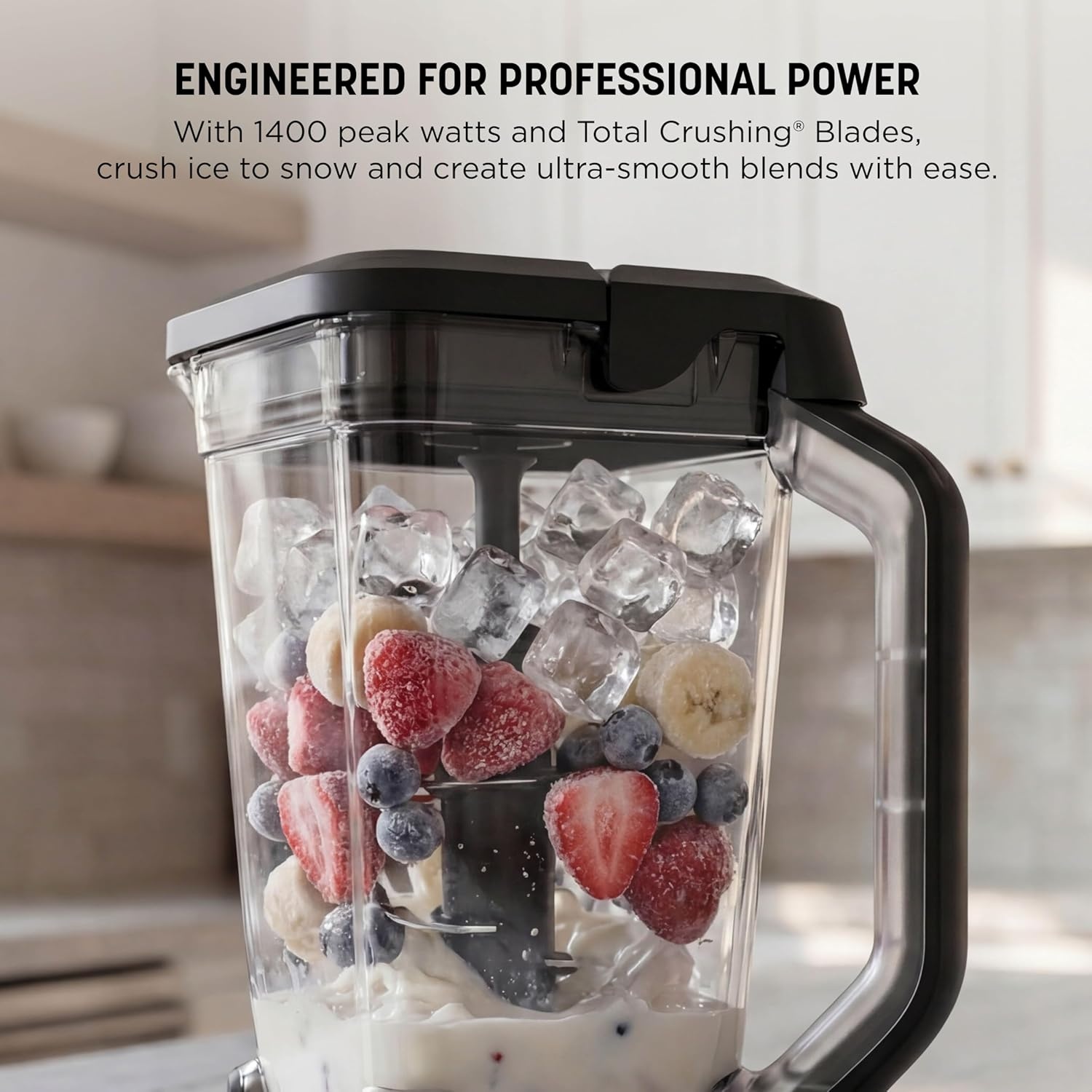 image:imageNinja Professional Plus Kitchen System Premier 3in1 System I Food Processor Blender Mixer Vegetable Chopper Auto IQ Tech I 1400W 72oz Pitcher 64oz Bowl 2 ToGo Cups Red BN801RD1BRNProfessional Plus Blender Premier