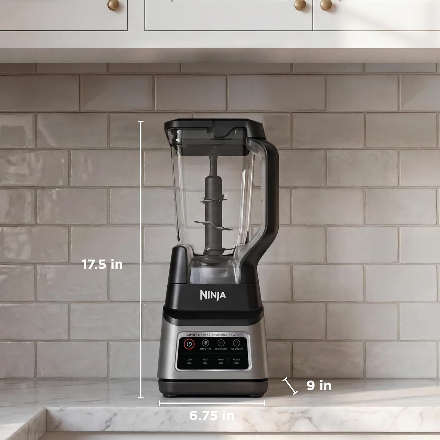 image:imageNinja Professional Plus Kitchen System Premier 3in1 System I Food Processor Blender Mixer Vegetable Chopper Auto IQ Tech I 1400W 72oz Pitcher 64oz Bowl 2 ToGo Cups Red BN801RD1BRNProfessional Plus Blender