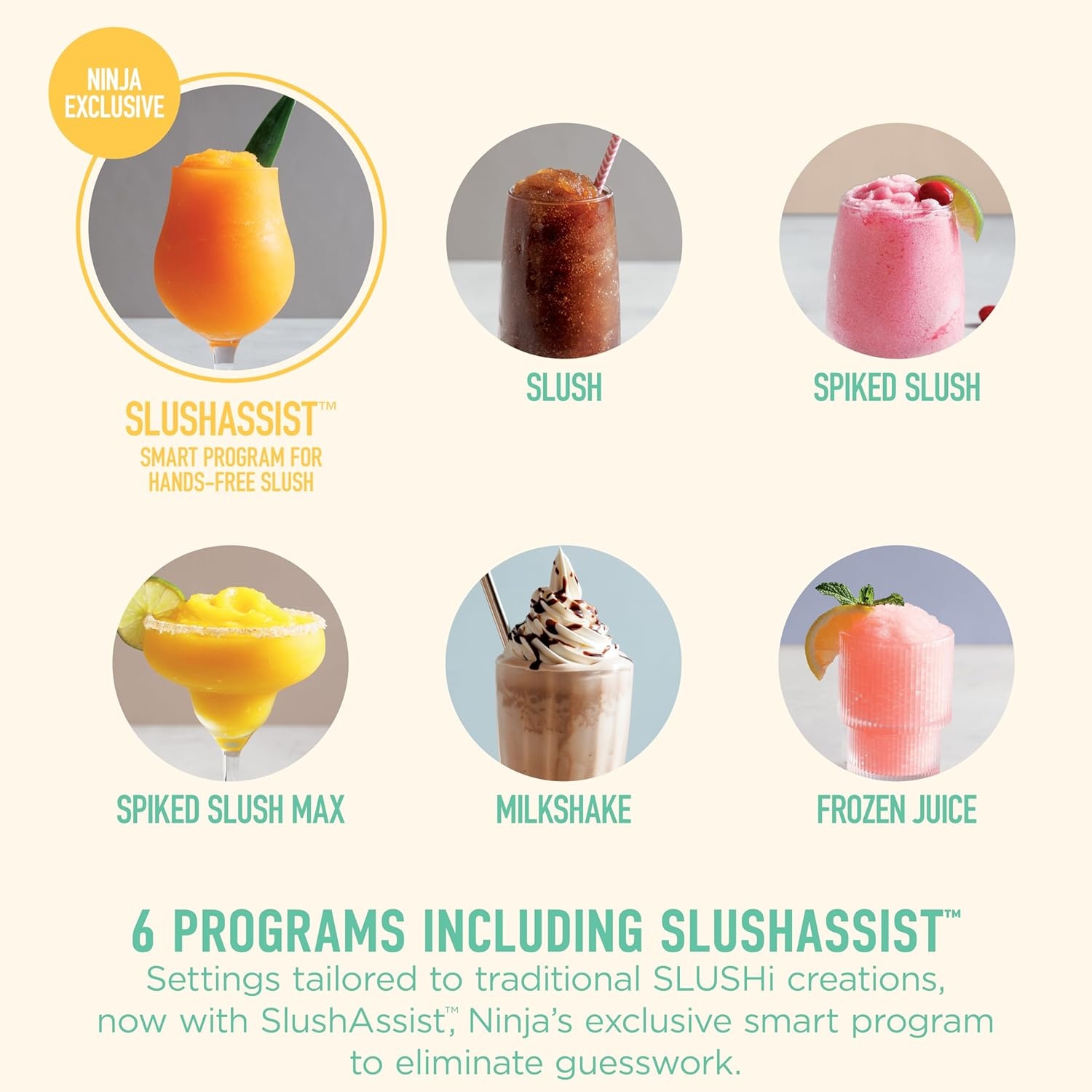 image:imageNinja SLUSHi Twist Smart Frozen Drink Maker with Dual SlushAssist Dual Barrel for 2 Flavors at Once 144 oz 14 Temperature Controls Frozen Cocktails Margaritas Slushies amp More Blue FS701BLSLUSHi XL Smart Crema