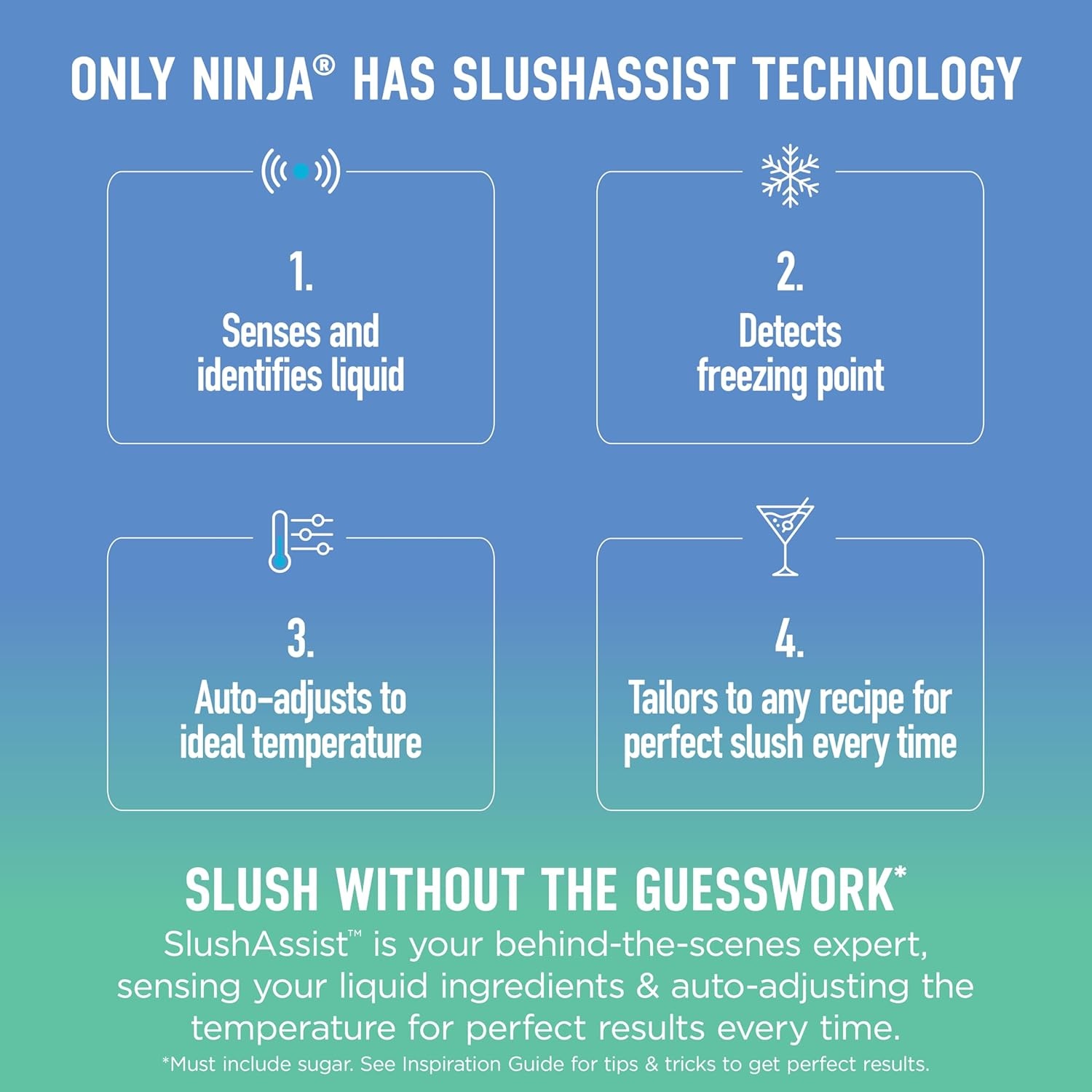 image:imageNinja SLUSHi Twist Smart Frozen Drink Maker with Dual SlushAssist Dual Barrel for 2 Flavors at Once 144 oz 14 Temperature Controls Frozen Cocktails Margaritas Slushies amp More Blue FS701BLSLUSHi XL Smart Crema
