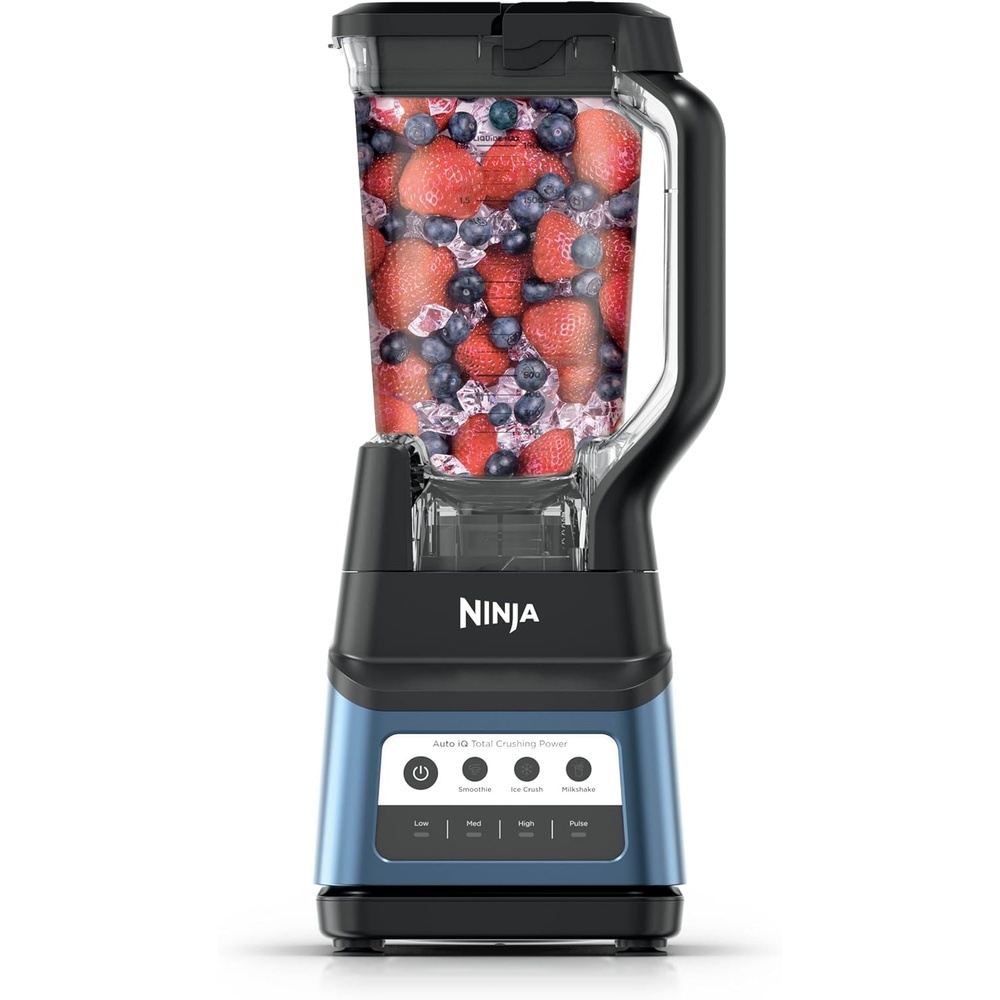 image:imageNinja Professional Plus Kitchen System Premier  3in1 System I Food Processor Blender Mixer Vegetable Chopper  Auto IQ Tech I 1400W  72oz Pitcher 64oz Bowl 2 ToGo Cups  Red  BN801RD1BRNProfessional Plus Blender Premier