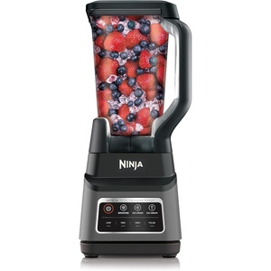 Ninja Professional Plus Kitchen System Premier | 3-in-1 System I Food Processor, Blender, Mixer, Vegetable Chopper | Auto IQ Tech I 1400W | 72oz Pitcher, 64oz Bowl, 2 To-Go Cups | Red | BN801RD1BRN(Professional Plus Blender)