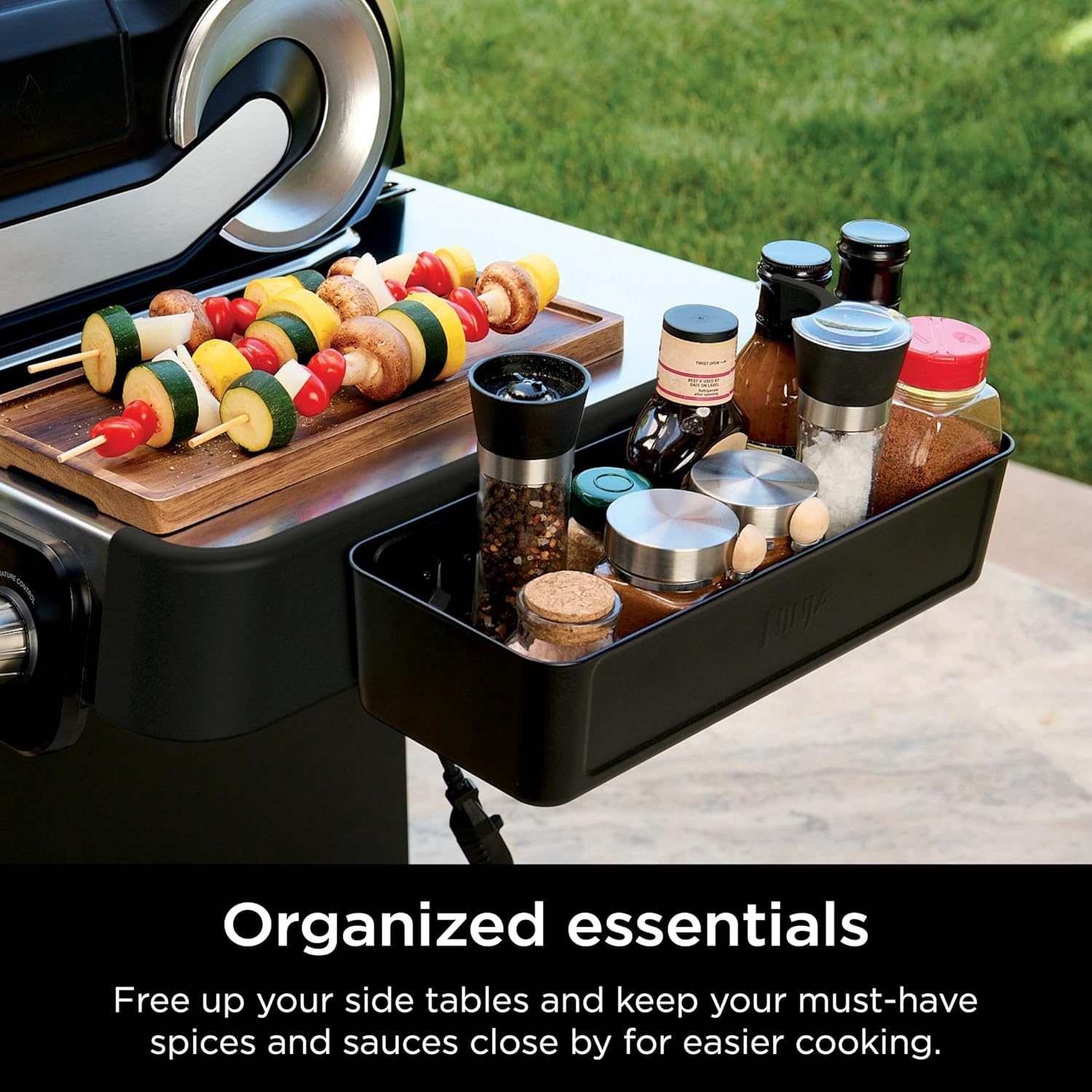 image:imageNinja FlexFlame Upgrades Storage Caddy Holds Up to 10lbs of Spices Rubs amp Cooking Utensils Durable Modular Design Extra Storage Space Compatible with PG300 Series XSKSTRGCADDY