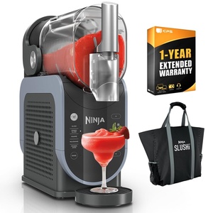 Ninja FS301 SLUSHi 88 oz. Frozen Drink & Slushie Machine (Renewed) Bundle with Ninja SLUSHi Travel Party Tote, Black + 1 Year Extended Protection Pack(88 oz & 5 Presets + Ninja Tote)