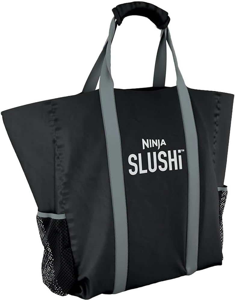 image:imageNinja FS305COBUB SLUSHi Frozen Drink Maker 96oz with Insulated Bubble Cups Renewed Bundle SLUSHi Travel Party Tote Black