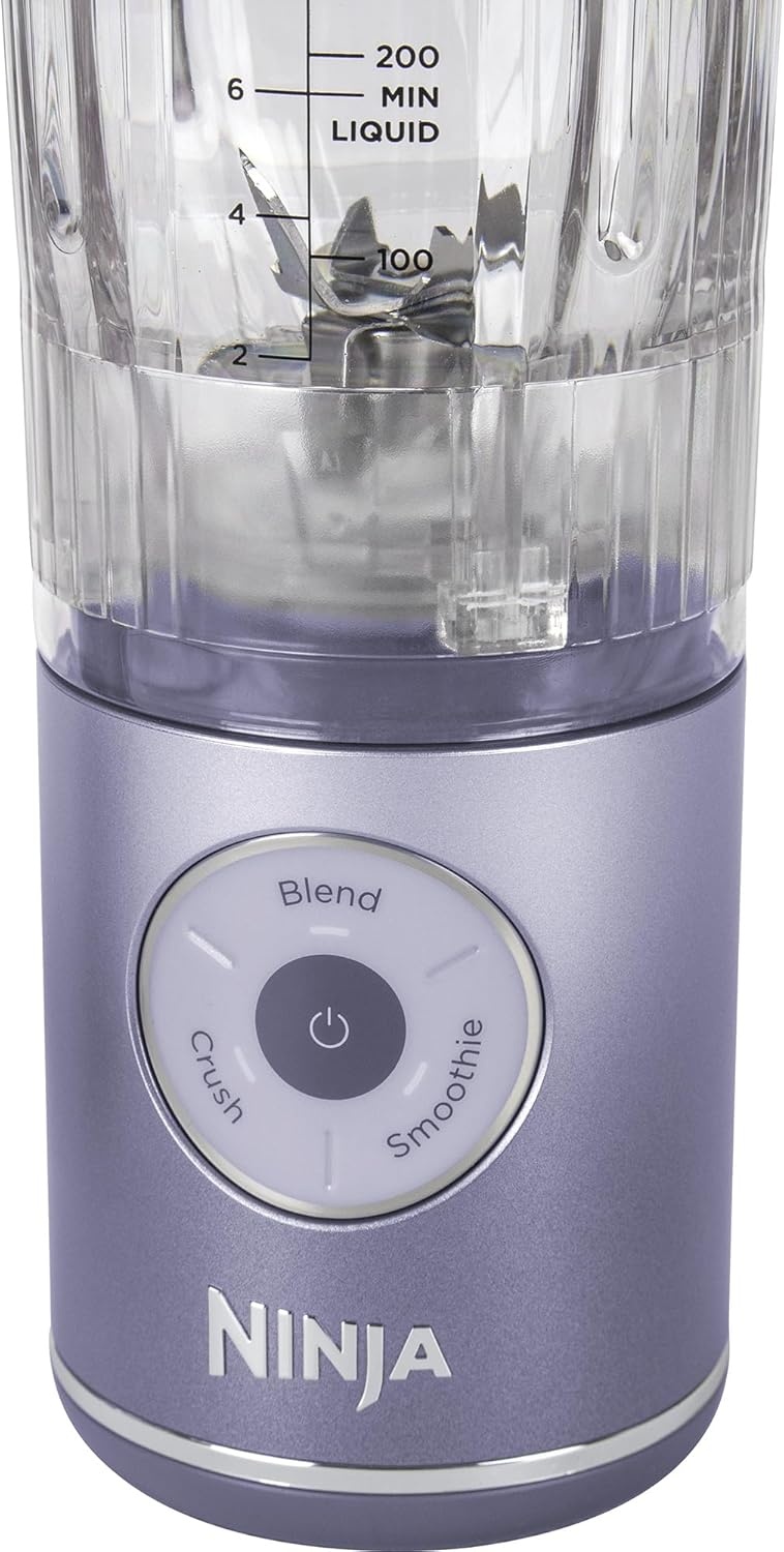 image:imageNinja Blast Max Portable BlenderBlenderSmoothie Maker 570 ml Rechargeable Blender Cup amp Leakproof Lid 3 Functions Smoothies Protein Shakes Lavender BC251EULDlavender