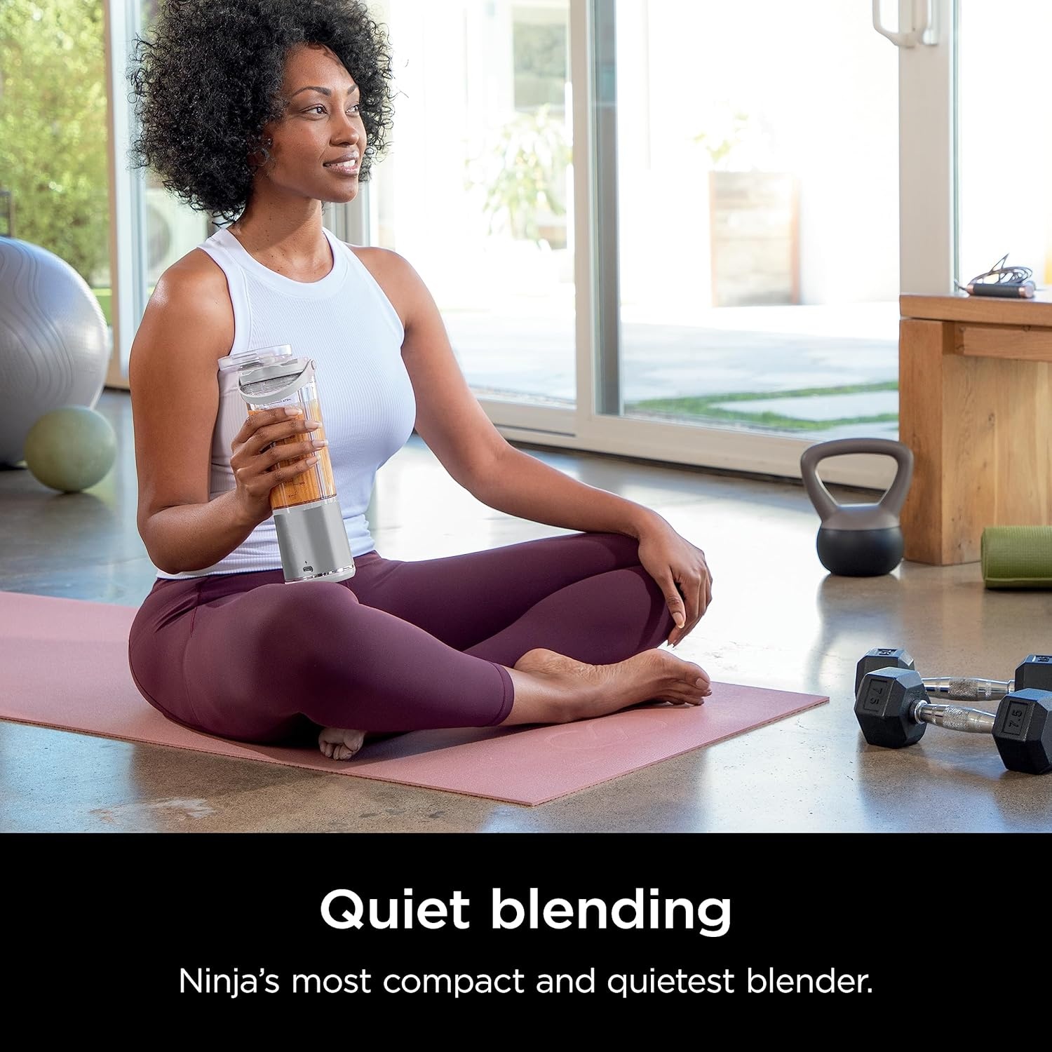 image:imageNinja Blast Portable Blender Cordless 18oz Vessel Personal Blender for Shakes amp Smoothies BPA Free Leakproof Lid USBC Rechargeable Black BC151BKC Canadian VersionBlue White