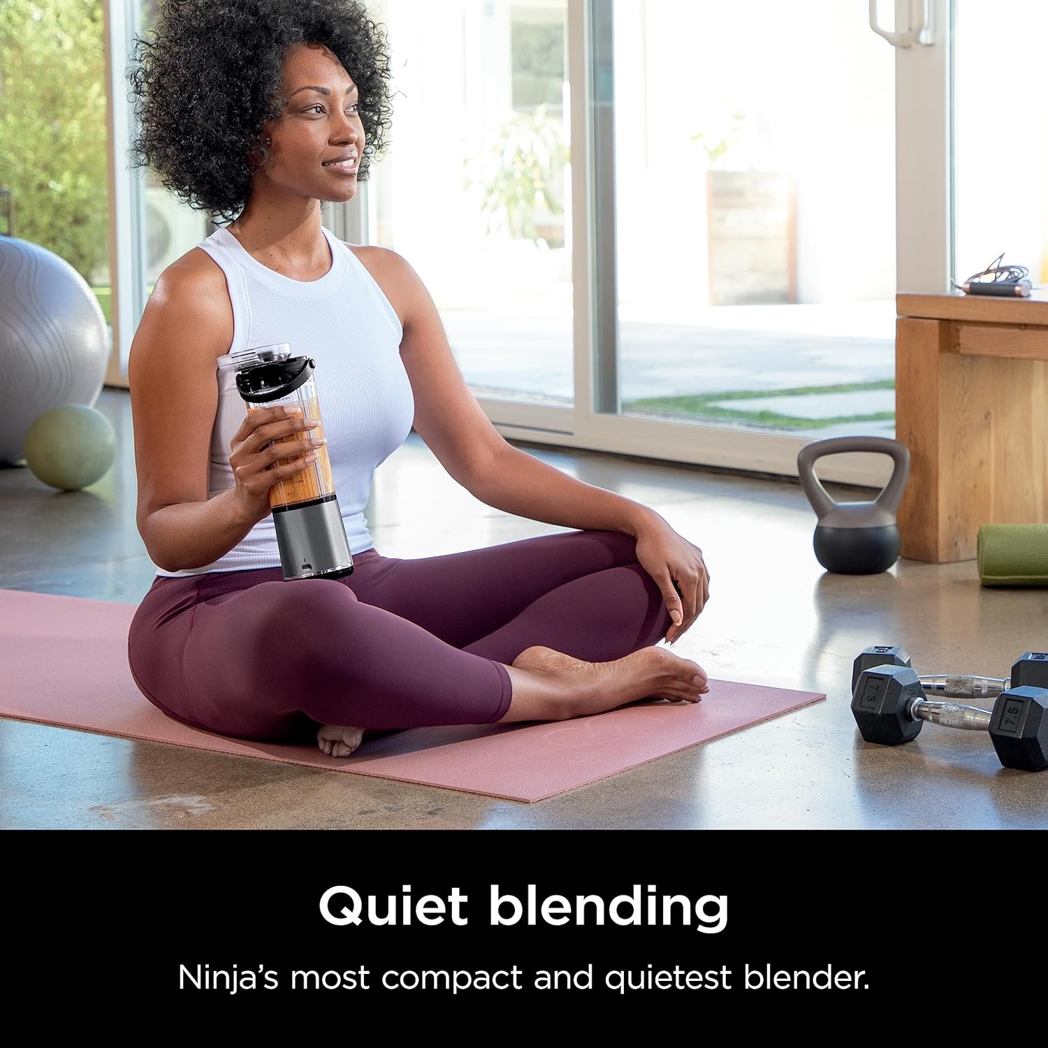 image:imageNinja Blast Portable Blender Cordless 18oz Vessel Personal Blender for Shakes amp Smoothies BPA Free Leakproof Lid USBC Rechargeable Black BC151BKC Canadian VersionBlack