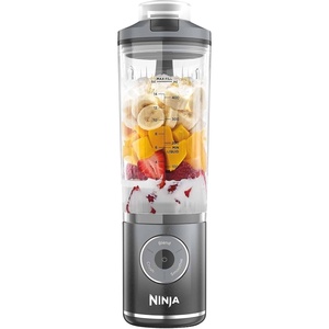 Ninja Blast Max Portable Blender/Blender/Smoothie Maker, 570 ml, Rechargeable, Blender Cup & Leak-proof Lid, 3 Functions, Smoothies, Protein Shakes, Lavender BC251EULD(Cool Grey)