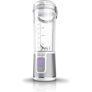 Ninja Blast Portable Blender, Cordless, 18oz. Vessel, Personal Blender for Shakes & Smoothies, BPA Free, Leakproof Lid, USB-C Rechargeable, Black, BC151BKC (Canadian Version)(Blue: White)