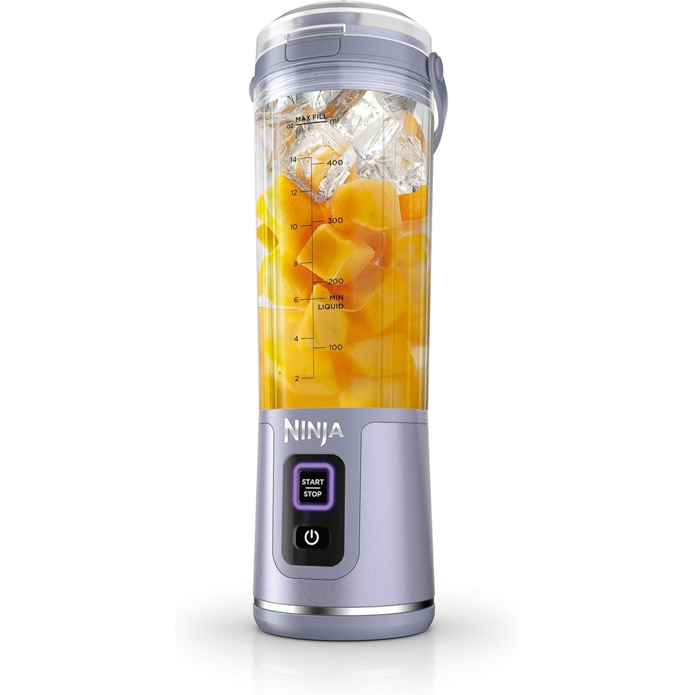 image:imageNinja Blast Portable Blender Cordless 18oz Vessel Personal Blender ForShakes and Smoothies BPA Free LeakproofLid and Sip Spout USBC Rechargeable Dishwasher Safe Tinted Lavender BC151LDLavender