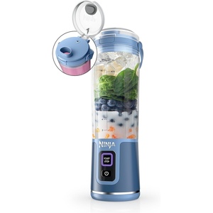 Ninja Blast Portable Blender, Cordless, 18oz. Vessel, Personal Blender For-Shakes and Smoothies, BPA Free, Leakproof-Lid and Sip Spout, USB-C Rechargeable, Dishwasher Safe, Tinted Lavender, BC151LD(Denim Blue)