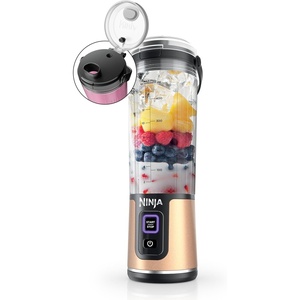 Ninja Blast Portable Blender, Cordless, 18oz. Vessel, Personal Blender For-Shakes and Smoothies, BPA Free, Leakproof-Lid and Sip Spout, USB-C Rechargeable, Dishwasher Safe, Tinted Lavender, BC151LD(Metallic Copper)