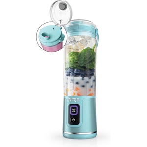 Ninja Blast Portable Blender, Cordless, 18oz. Vessel, Personal Blender For-Shakes and Smoothies, BPA Free, Leakproof-Lid and Sip Spout, USB-C Rechargeable, Dishwasher Safe, Tinted Lavender, BC151LD(Aqua)