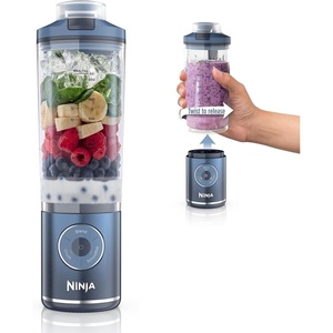 Ninja Blast Max, Portable Blender + Twist & Go, Personal Smoothie, Blend, Ice Crush, 3 Programs, Cordless, 22oz removable Vessel, Dishwasher Safe, Leakproof, Blue Raspberry, BC251BL2(Navy)