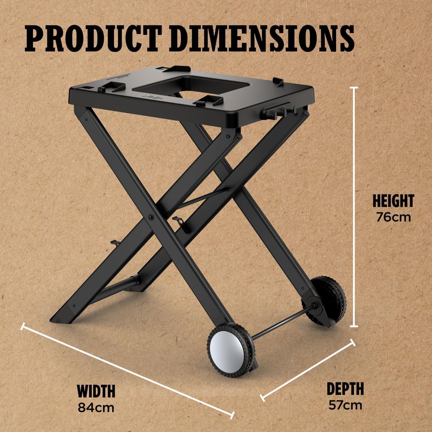 image:imageNinja Woodfire Folding Grill Stand BlackGrey XSKGRLLSTDEUK Compatible with Ninja Woodfire Electric Outdoor BBQ Grill OG700 Series Official Accessory BlackGrey XSKGRLLSTDEUKStand