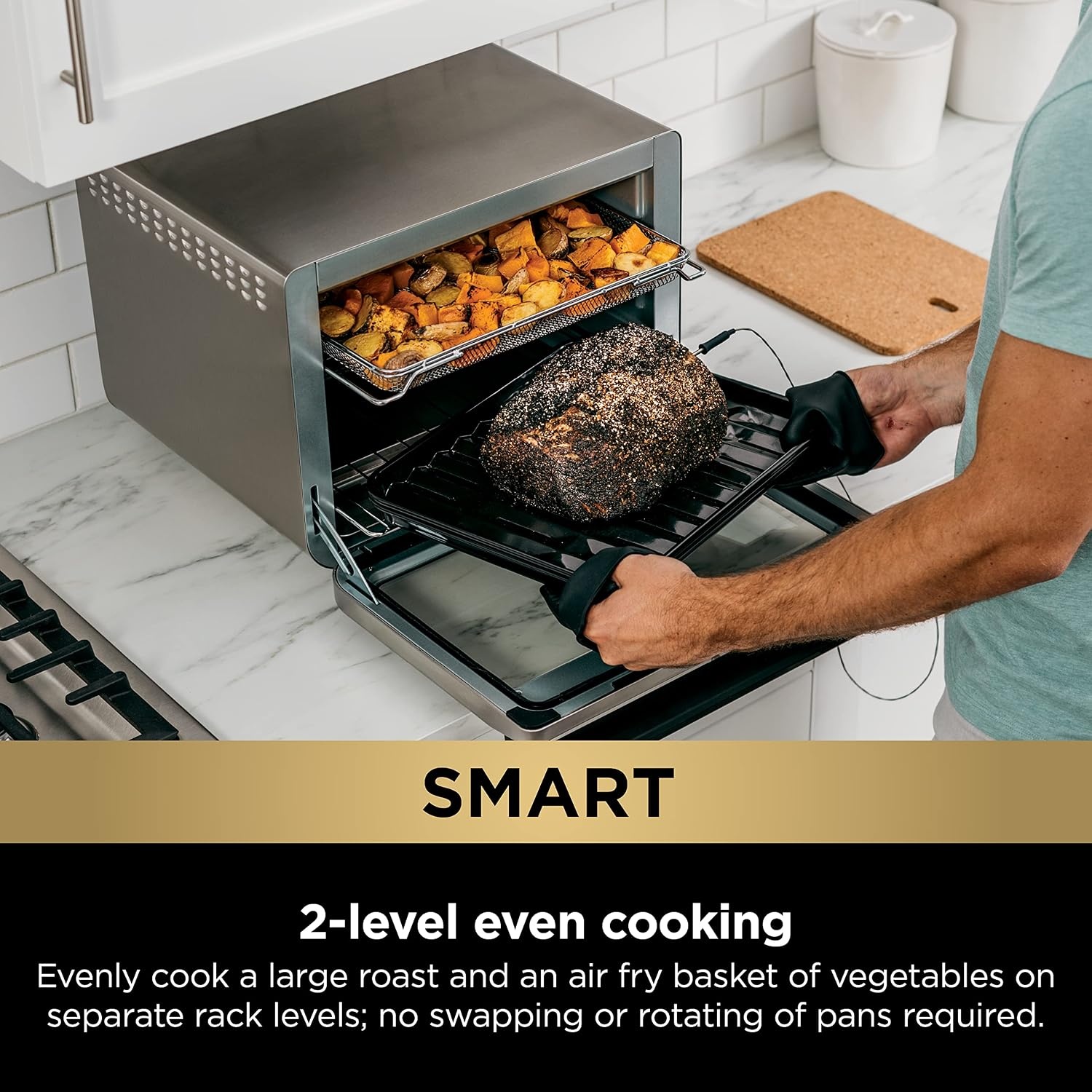 image:imageNinja Double Oven Pro Smart XL 12in1 Thermometer Silver DCT87110in1