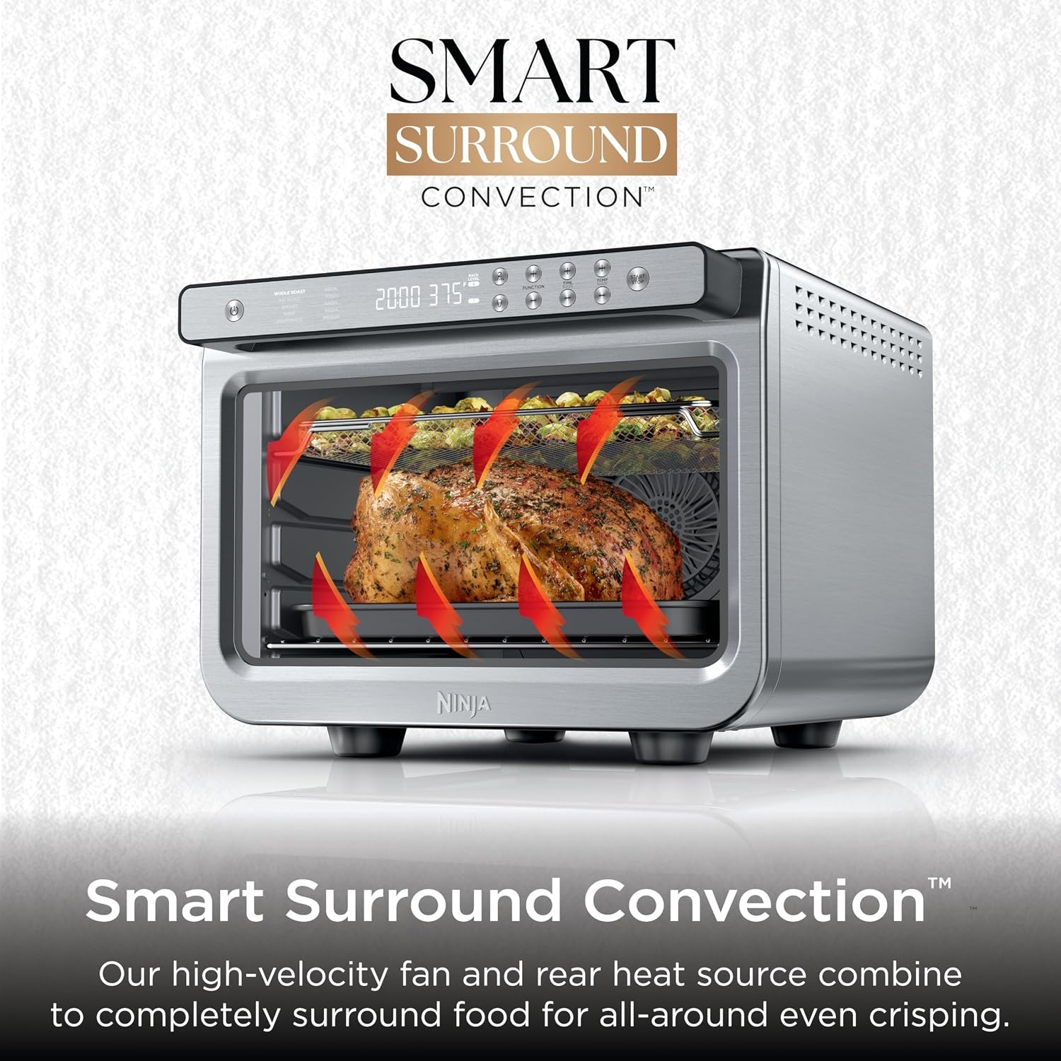 image:imageNinja Double Oven Pro Smart XL 12in1 Thermometer Silver DCT87110in1 XL Prestige