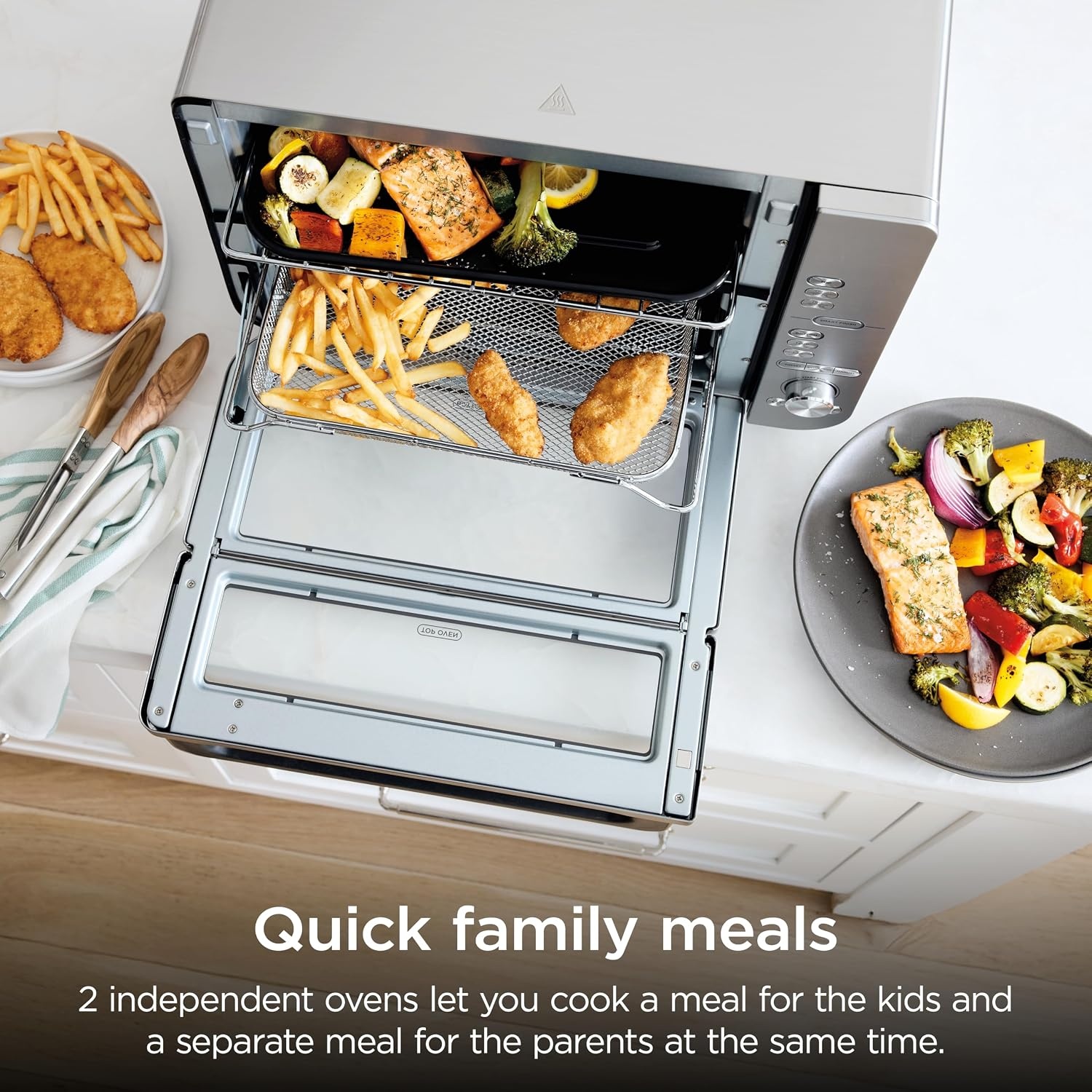 image:imageNinja Double Oven Pro Smart XL 12in1 Thermometer Silver DCT87112in1 Prestige