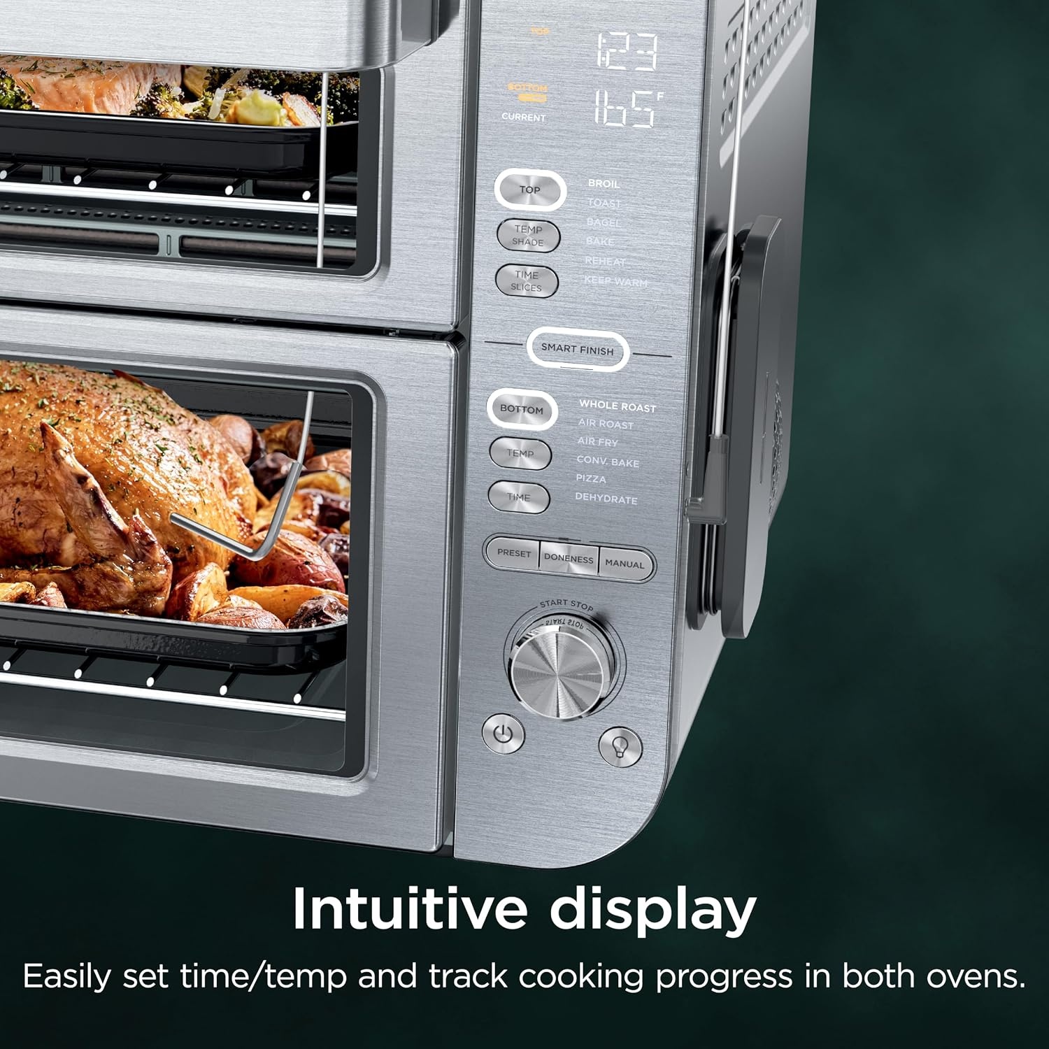 image:imageNinja Double Oven Pro Smart XL 12in1 Thermometer Silver DCT87112in1 Prestige