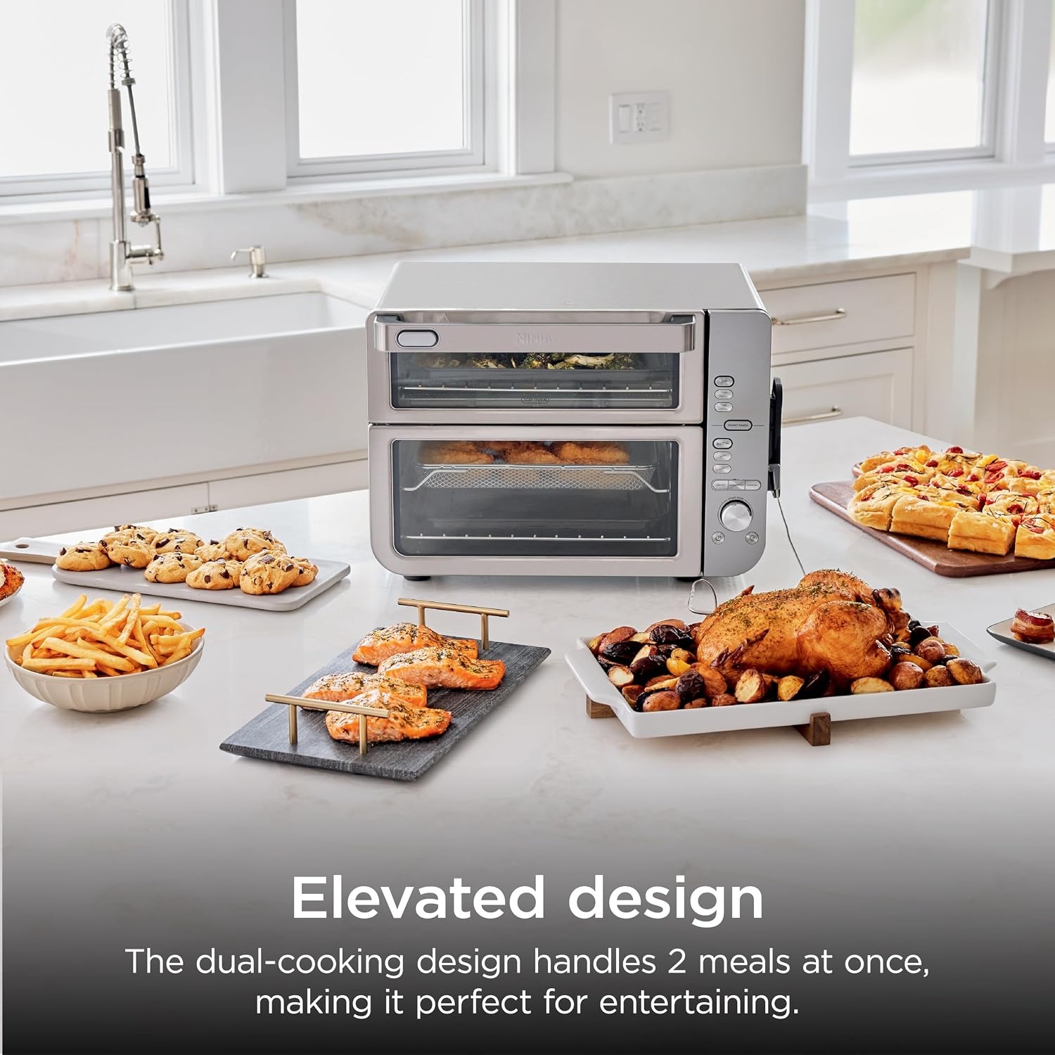 image:imageNinja Double Oven Pro Smart XL 12in1 Thermometer Silver DCT87112in1 Prestige