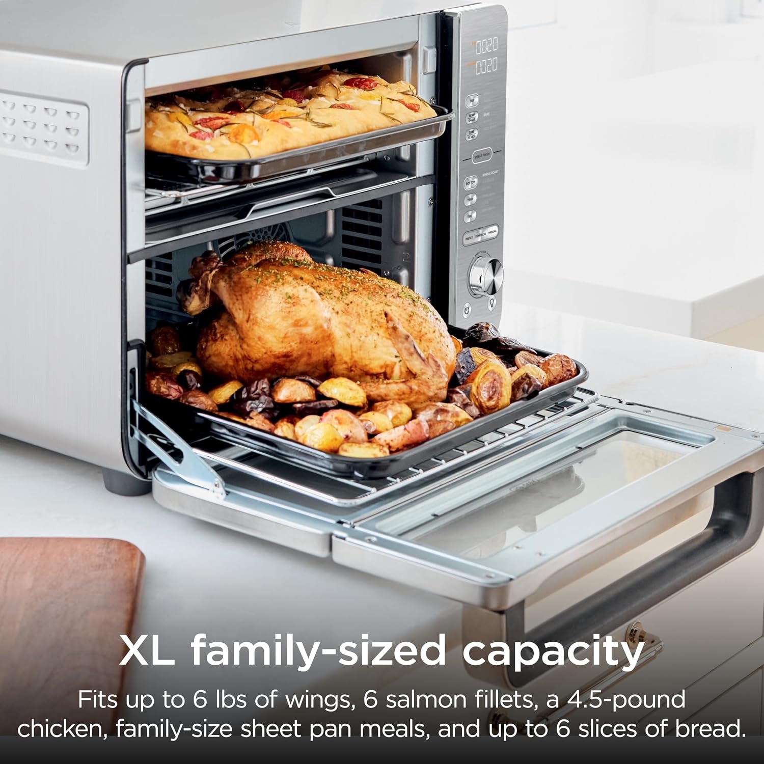 image:imageNinja Double Oven Pro Smart XL 12in1 Thermometer Silver DCT87112in1 Prestige