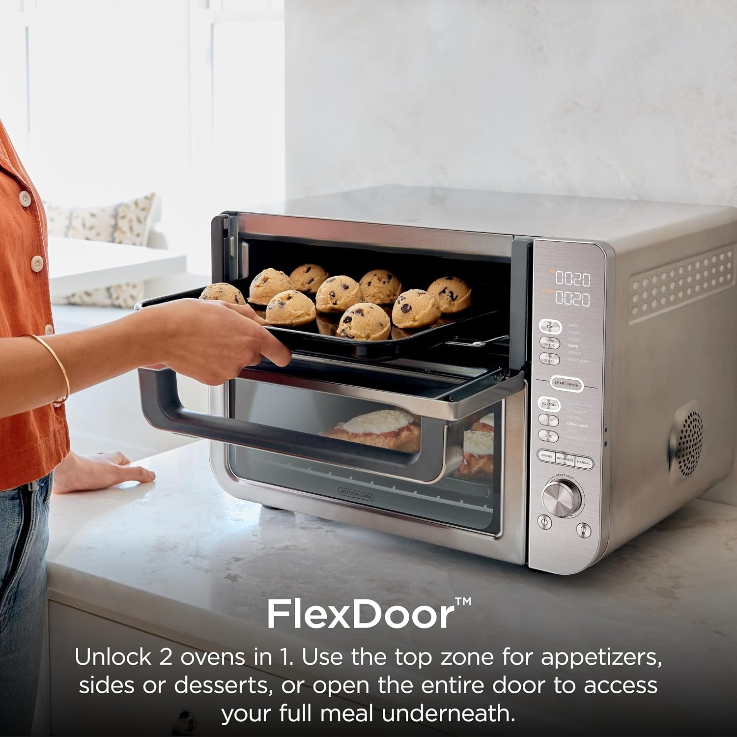 image:imageNinja Double Oven Pro Smart XL 12in1 Thermometer Silver DCT87112in1 Prestige