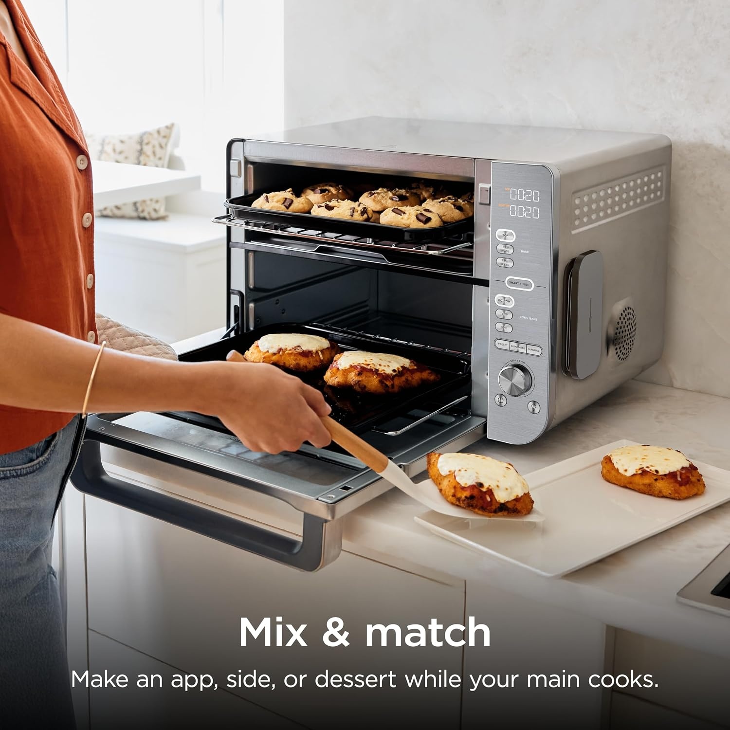 image:imageNinja Double Oven Pro Smart XL 12in1 Thermometer Silver DCT87112in1 Prestige