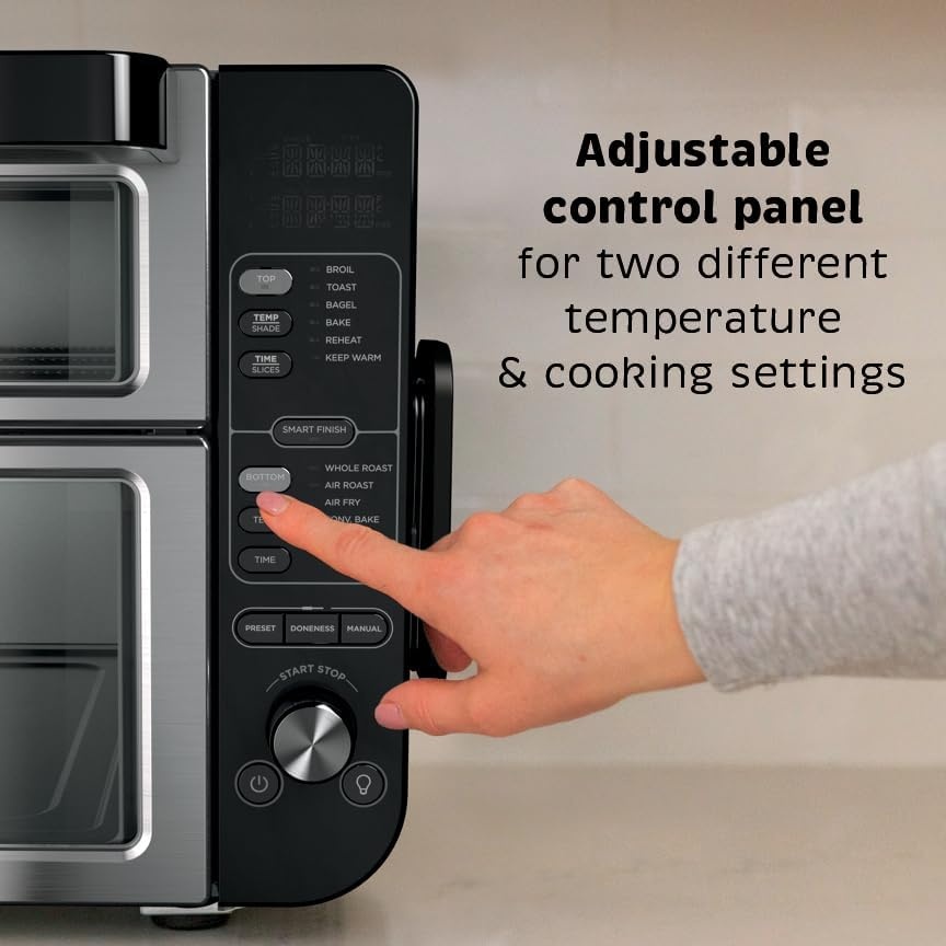 image:imageNinja Double Oven Pro Smart XL 12in1 Thermometer Silver DCT87112in1 w Flexdoor
