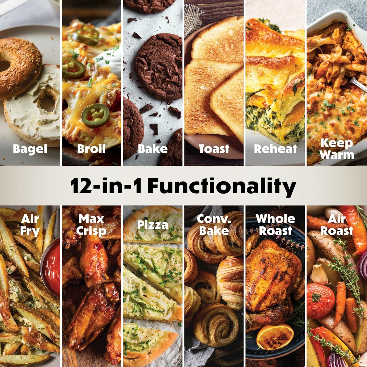 image:imageNinja Double Oven Pro Smart XL 12in1 Thermometer Silver DCT871Double Oven with Thermometer