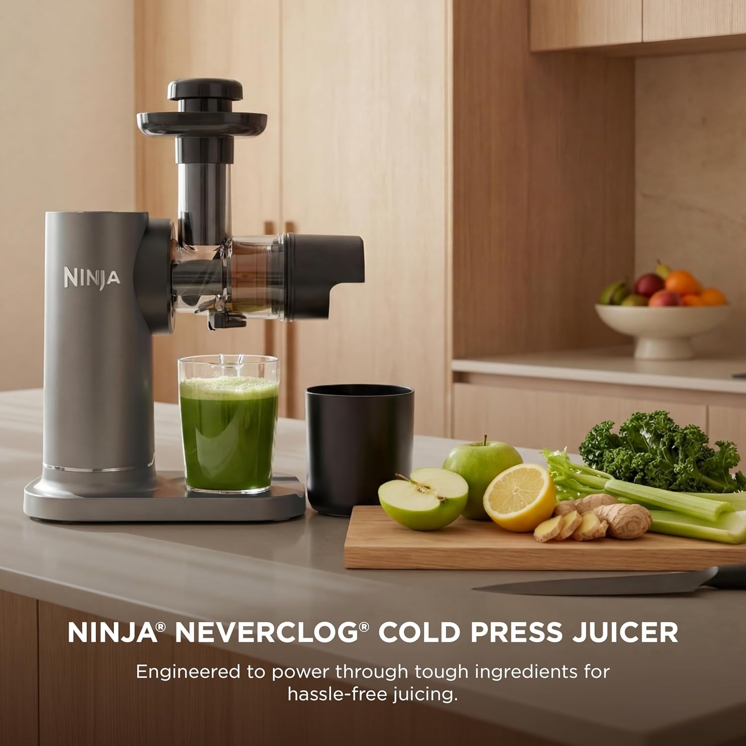 image:imageNinja NeverClog 3in1 Juicer Slicer amp Shredder 32oz Vessel JC152Charcoal