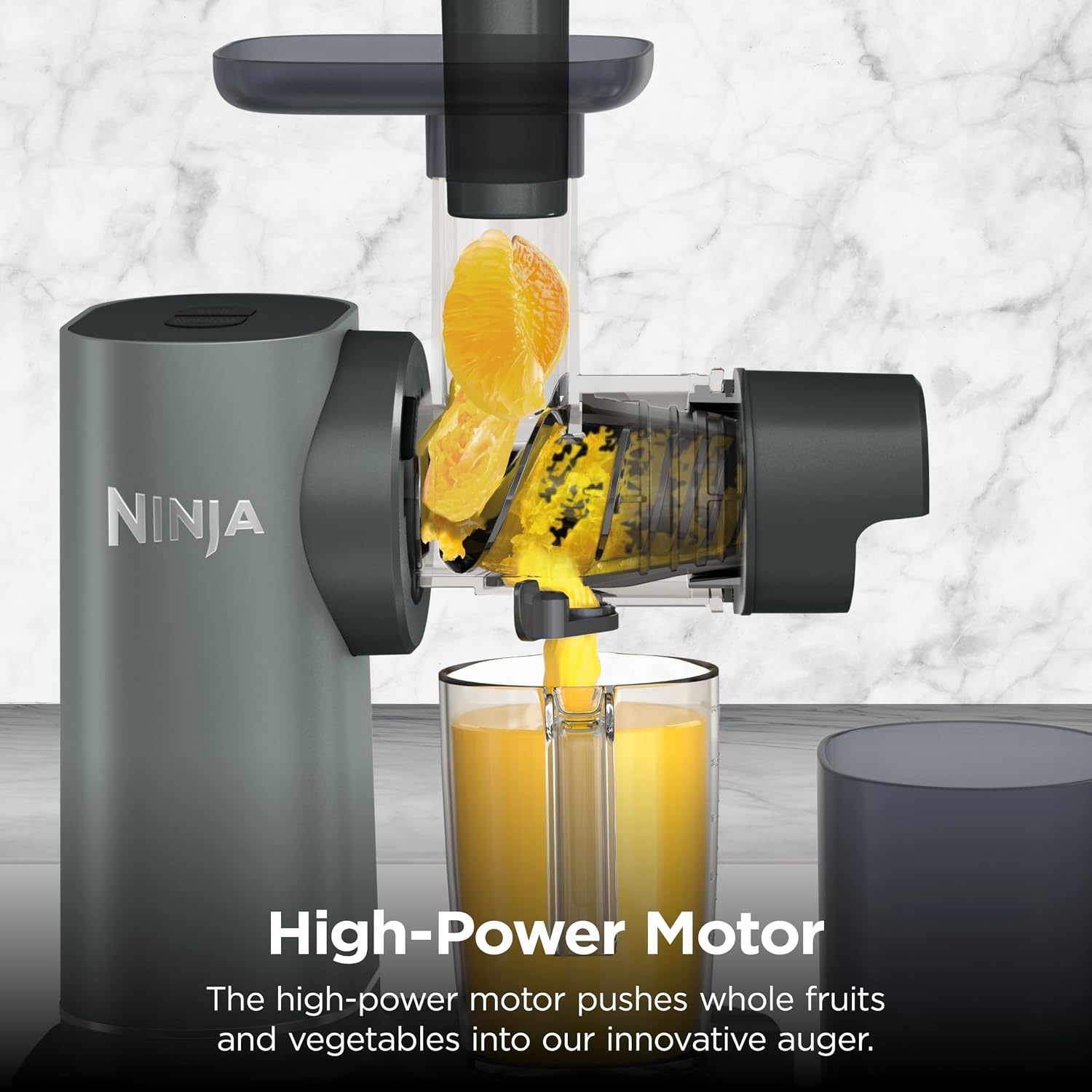 image:imageNinja NeverClog 3in1 Juicer Slicer amp Shredder 32oz Vessel JC152CharcoalShredder