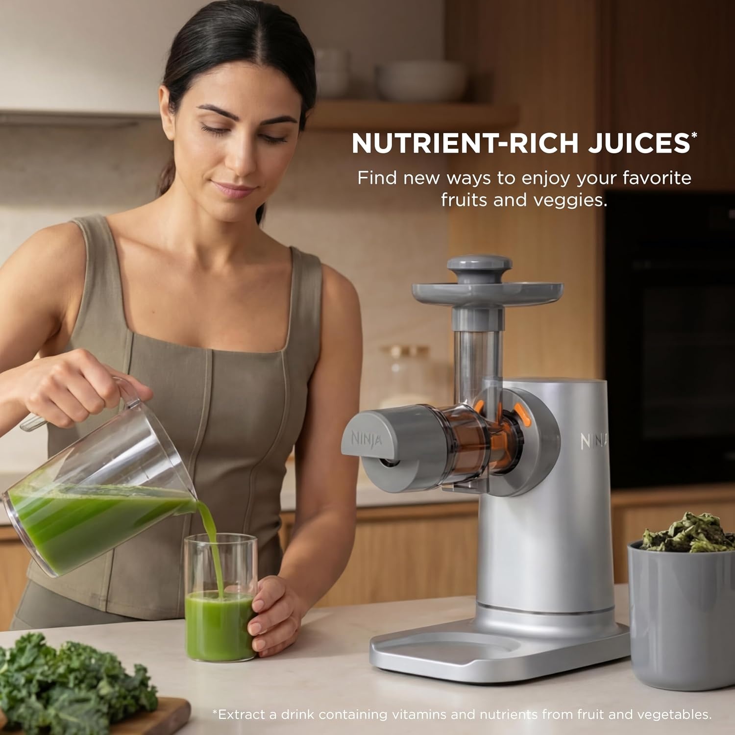 image:imageNinja NeverClog 3in1 Juicer Slicer amp Shredder 32oz Vessel JC152Gray